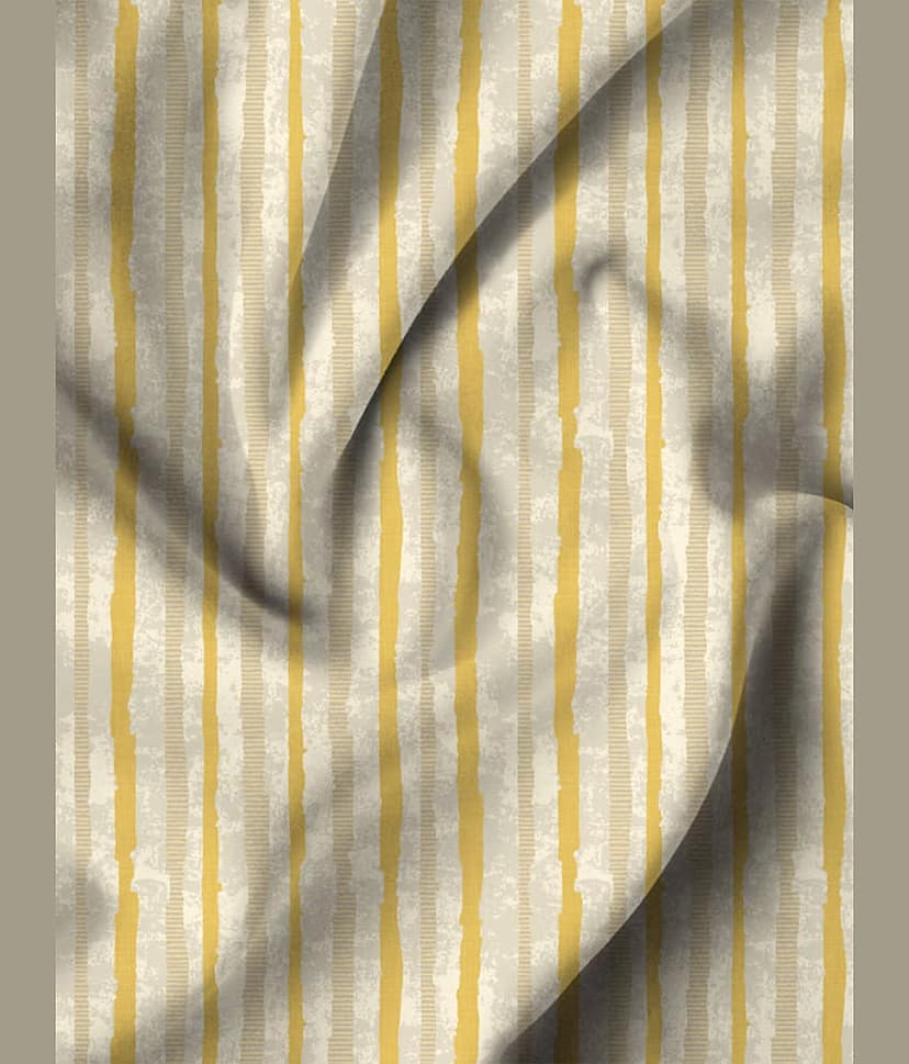 Houzzcode - Brown Polyester Striped Window Curtain ( Pack of 1 ) view 2