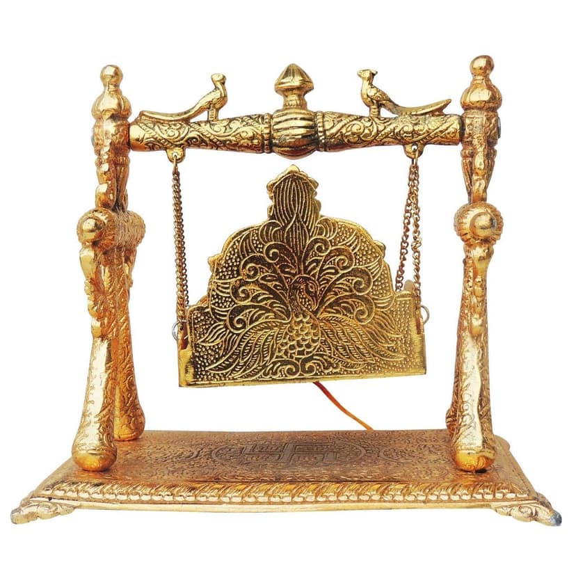 Aluminium Showpiece Laddu Gopal Jhula (ASMAS258 B) view 2