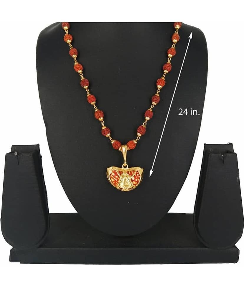 KRIMO Gold Religious Pendant With Chain ( Pack of 1 ) view 2