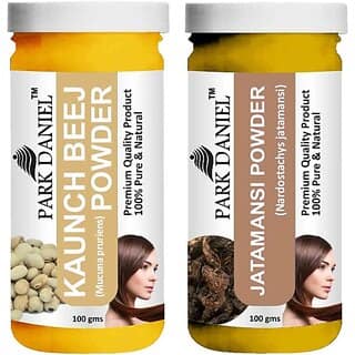 PARK DANIEL Pure & Natural Kaunch Beej Powder & Jatamansi Powder Combo Pack of 2 Bottles of 100 gm (200 gm ) (200 ml) view 2