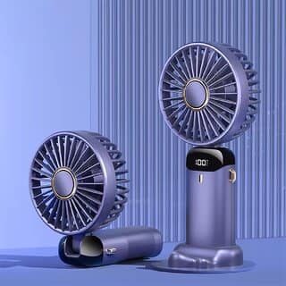 Charkee USB FanAssorted Pack of 1 Rechargeable Mini Portable Kitty Hand Fan