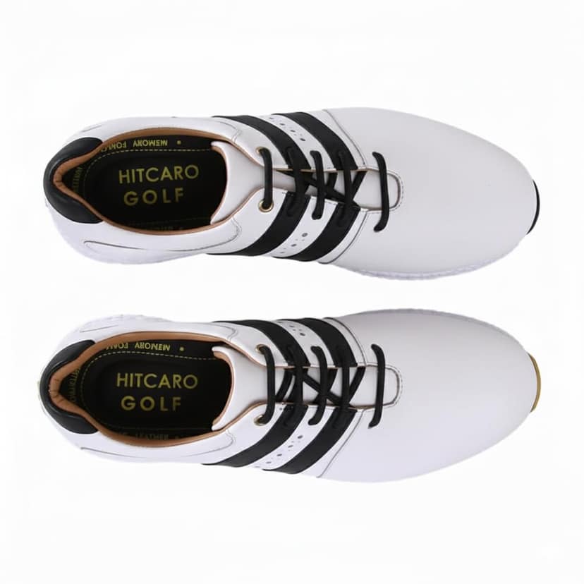 HITCARO Men Proffessional Leather Golf Shoes | Lace-Up | Phylon Sole |Waterproof | Comfortable | Breathable | Sports Shoes view 4