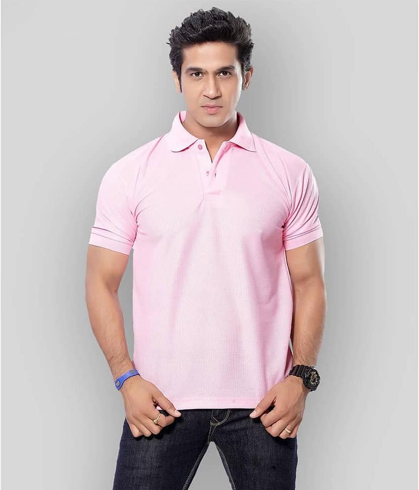 in365 Pack of 1 Cotton Blend Regular Fit Solid Half Sleeves Men's Polo T Shirt ( Turquoise )