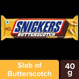 Snickers Butterscotch Chocolate Bar, 40 G