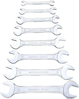 Taparia DEP-08 Double Ended Spanner Set, Open End, ‎20 x 5.5 x 4.5 cm