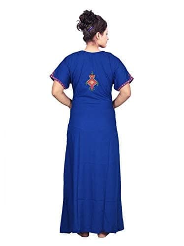 VALENCIA SLEEPWEAR Women's Printed Night Gown Maxi Soft Cotton Nightwear Nighty for Ladies view 2