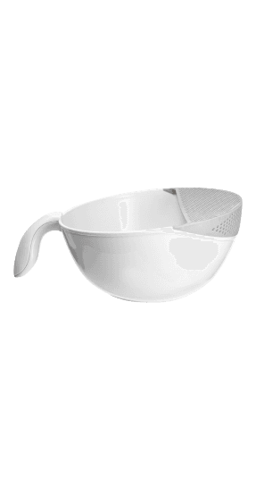 Modi Care Soak and Strain Food Washing Bowl with Strainer Five Thousand Millilitre