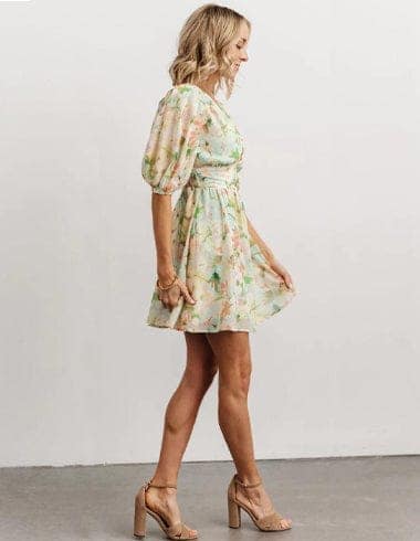 Floral Breeze: Tropical Paradise Mini Dress view 4