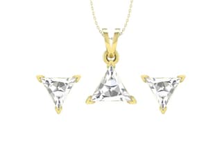 Timeless Triangle Solitaire Set