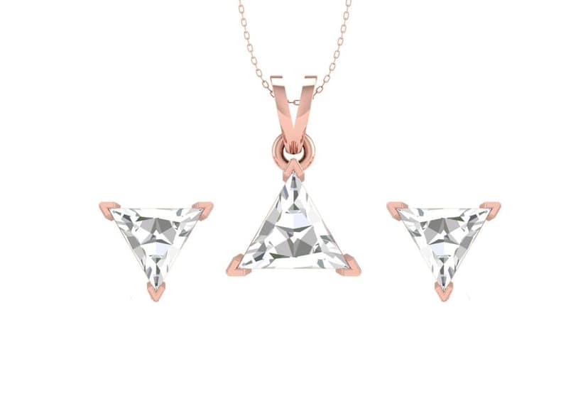 Timeless Triangle Solitaire Set view 3
