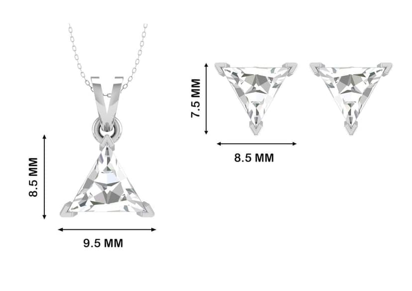 Timeless Triangle Solitaire Set view 9