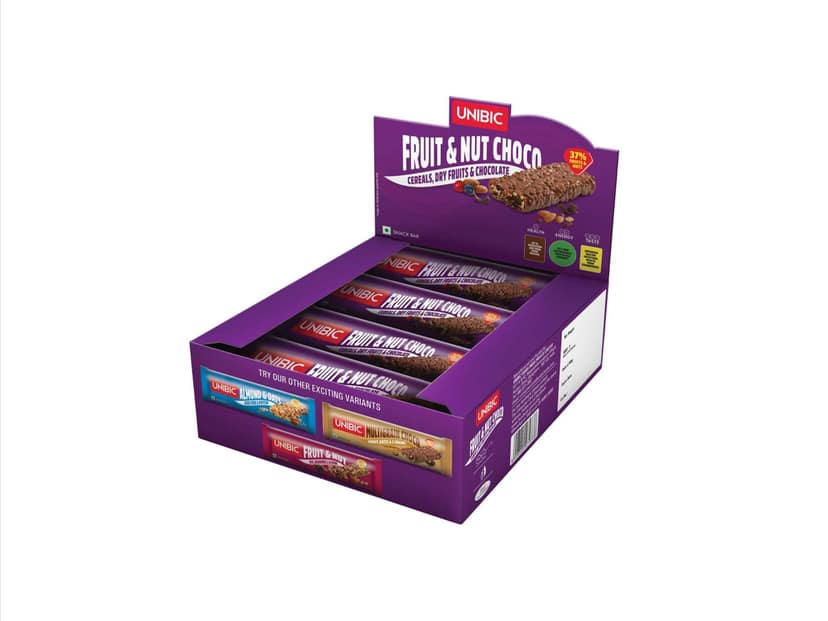 Unibic Snack Bar Fruit & Nut Choco, Pk of 12, 360gms