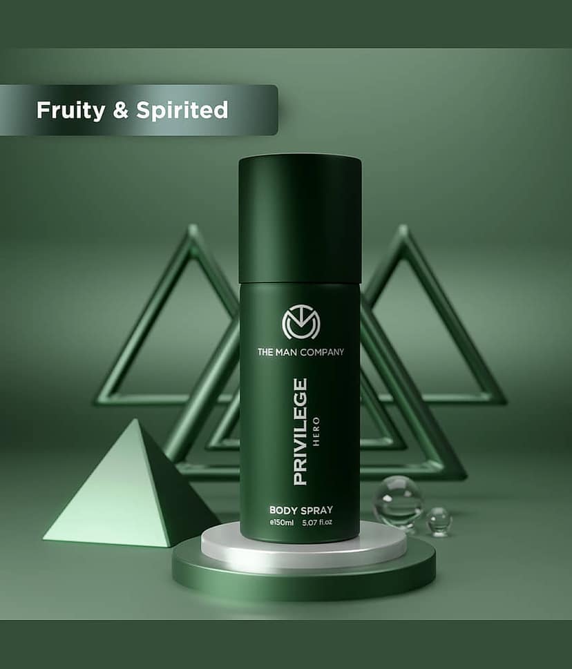 The Man Company Privilege Hero Fruity & Spirited Deodorant Spray for Men 150 ml ( Pack of 1 ) view 2
