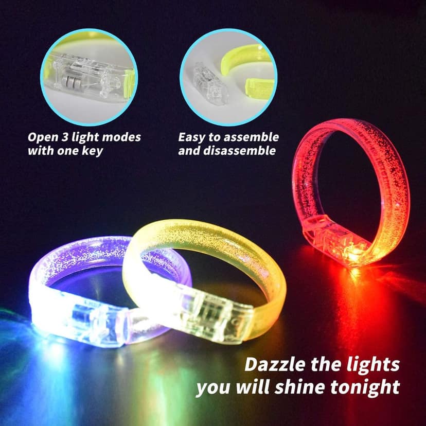 LED Wrist band Multicolor - 1 PC view 4