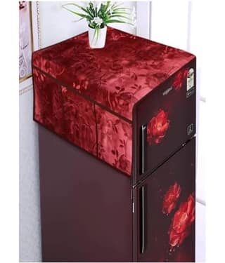 Revexo - Polyester Multicolor Fridge Top Cover ( Pack of 1 )
