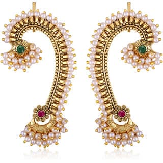 Vivastri Traditional Cuff Earring for Women and Girls [VIVA2690ERG-MULTI]