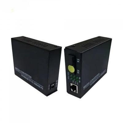 Media Converter Fast Ethernet 10/100Mbps RJ45 Port to 100Base-FX Single-Mode Fiber SMSF up to 20 Kms With Pair view 2