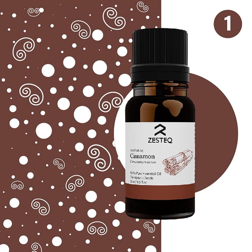 Zesteq Captivating Cinnamon Essential Oil for Aromatherapy, Health & Wellness (15 ml) view 3