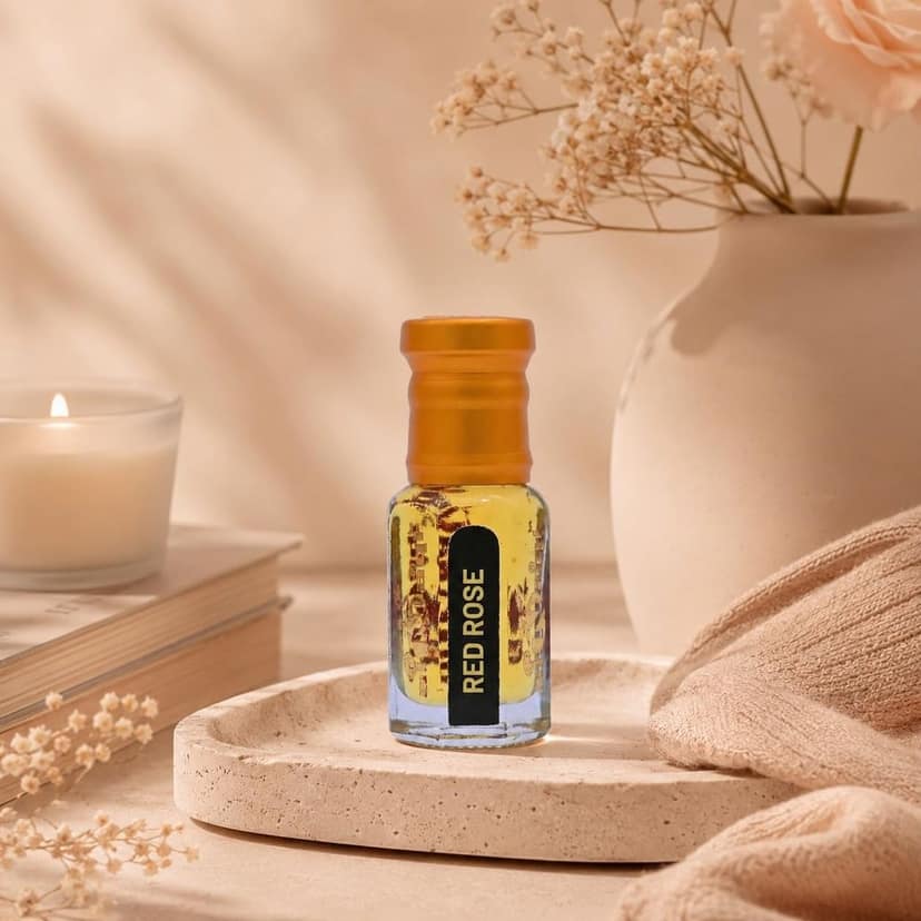 alNaqi fragrances Red-Rose-Attar 12ml - Best Rose Ittar, No Alcohol Pure Attar, High Strength Attar Rose Perfume Oil, Luxury Floral-Signature-Parfum view 2