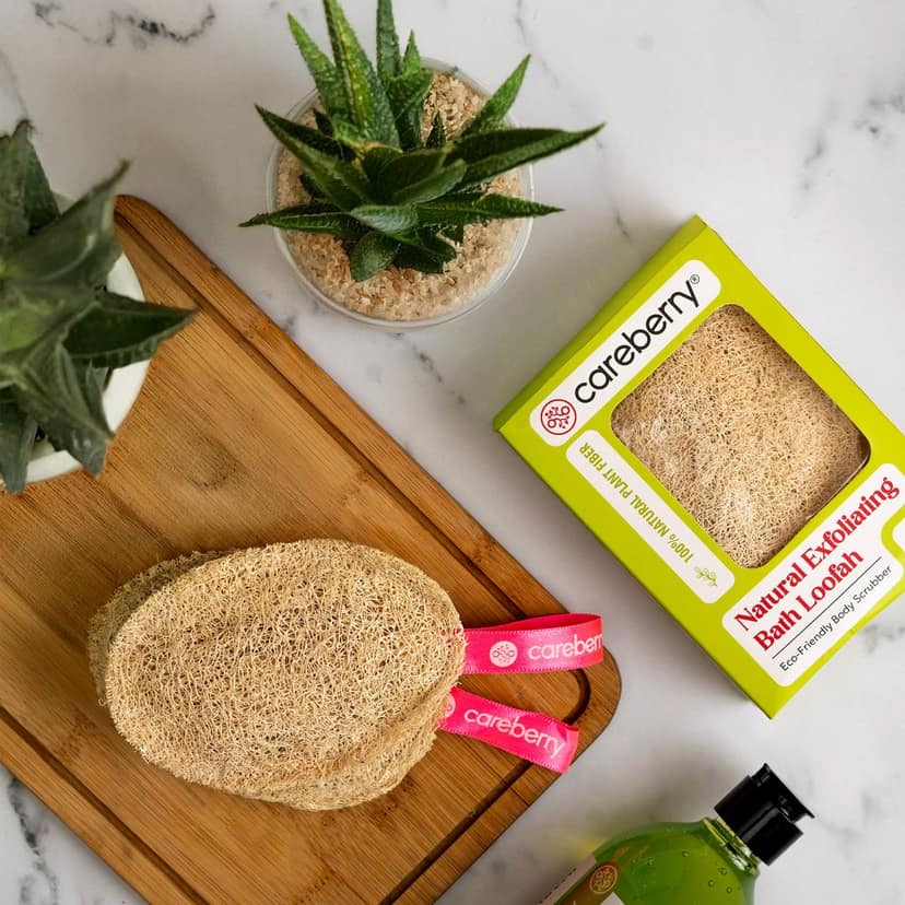 Careberry's Natural Exfoliating Bath Loofah Pack of 4 view 6