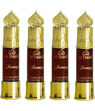 Al - Hassan Musk Non- Alcoholic Miniature Attar ( Pack of 4 )