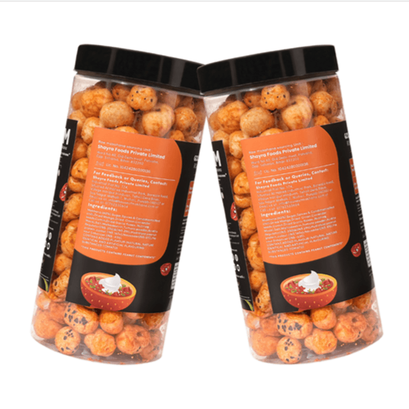 GOURMET MAKHANA Roasted in Olive Oil | Flavors Peri Peri | Combo Of 2, 65g Each. - 130 gm view 2