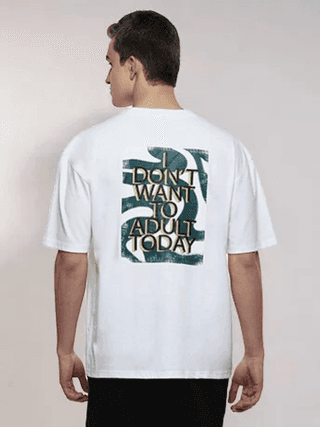 Steeze Men's White Oversized T-shirt