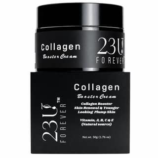 23U FOREVER Collagen Booster Face Cream | Enriched with Vitamins A, B, C & E of Natural Origin | Hydration & Skin Firming Moisturizer for Plump, Youthful-Looking Skin | Lightweight Daily Cream | For Sensitive & All Skin Types | 50 g
