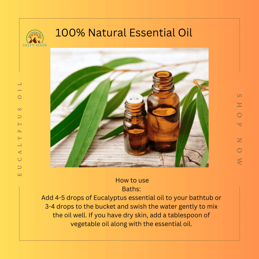 Buy Eucalyptus Oil, Nilagiri Thailam for cold, cough, hair, diffuser view 2