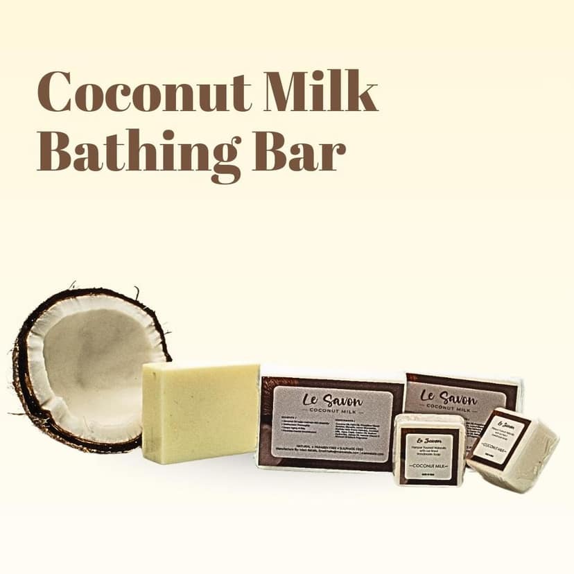 Le Savon Coconut Milk - 100% Natural, Paraben Free, Sulphate Free