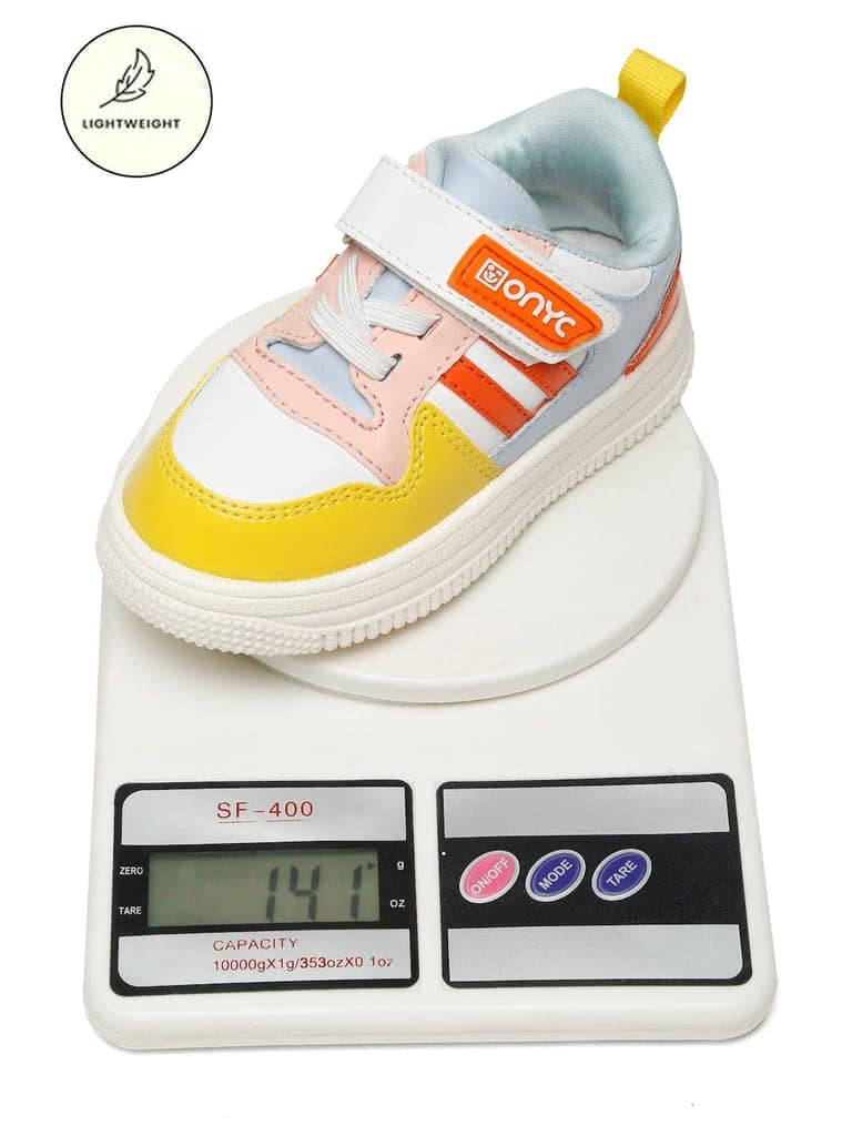 Donut Comfortable & LightWeight Sneakers With Elastic Laces - White (Unisex) view 10