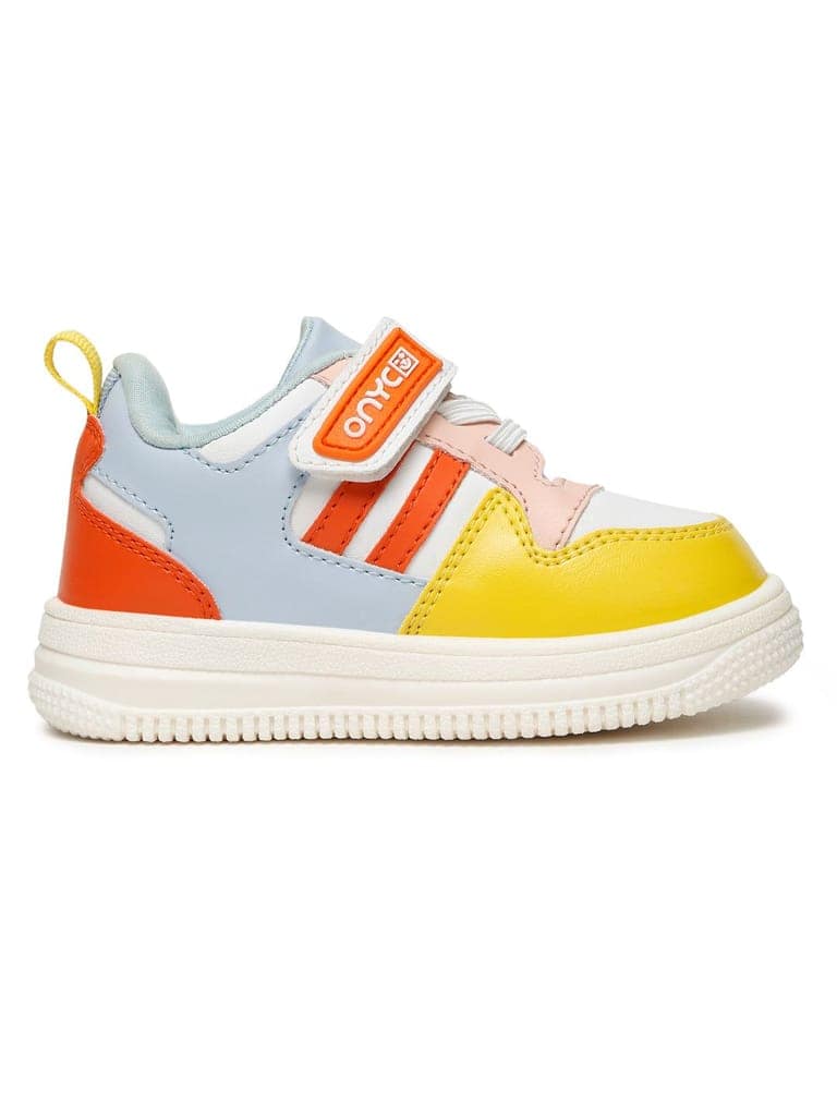 Donut Comfortable & LightWeight Sneakers With Elastic Laces - White (Unisex) view 6