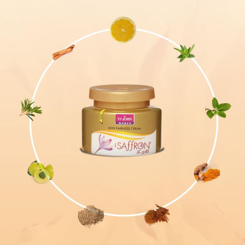 Vi-John Women Saffron Cream Gold Extracts 50Gm (Pack of 12) view 2