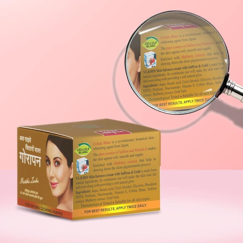 Vi-John Women Saffron Cream Gold Extracts 50Gm (Pack of 12) view 4