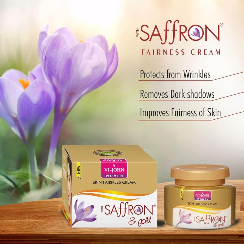 Vi-John Women Saffron Cream Gold Extracts 50Gm (Pack of 12) view 5