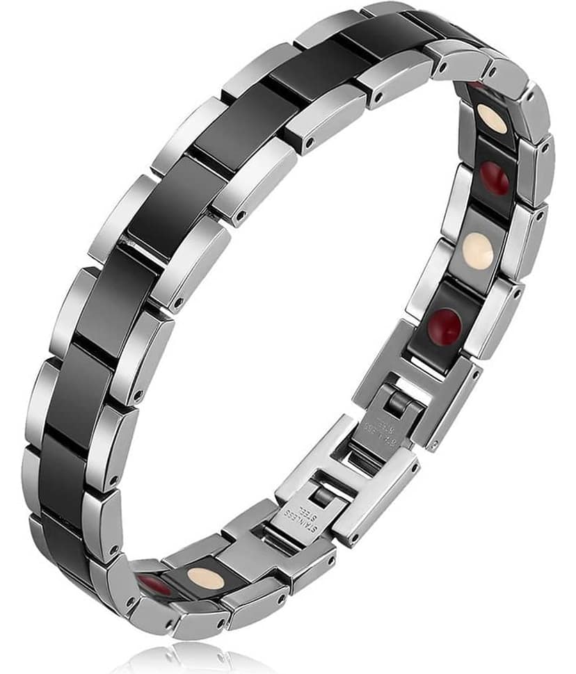 The Jewelbox Black Stainless Steel Bracelets