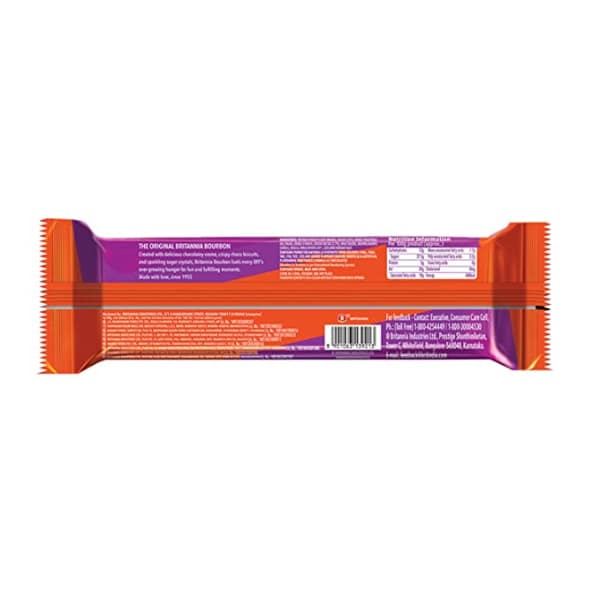 Britannia Bourbon Cream Biscuits 150 Gms view 3
