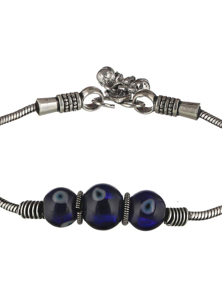 Set Of 2 Evil Eye German Silver anklet Anklet view 4