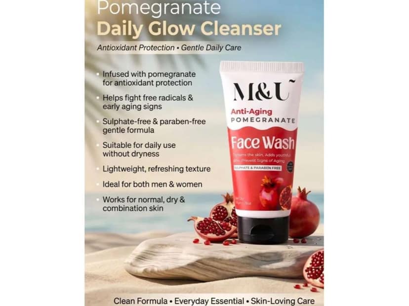 Anti Aging Pomegranate Niacinamide Face Wash - 50 ml view 4