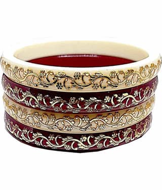 Bovzen Multicolor Bangle Set ( Pack of 4 )