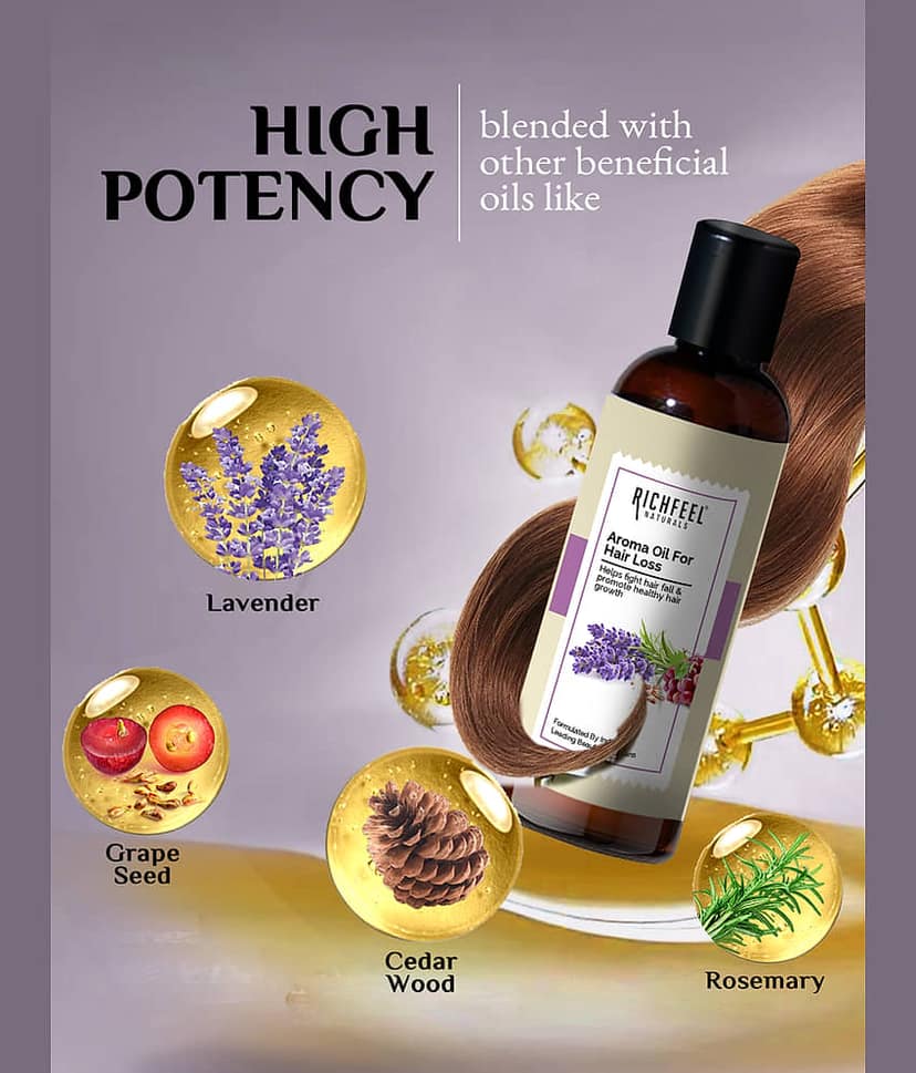 Richfeel Anti Hair Fall Grapeseed Oil 80 ml ( Pack of 1 ) view 2