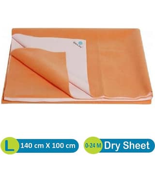 Quick Dry Plain Waterproof sheet Large Peach Rubber Sheet baby bed cover