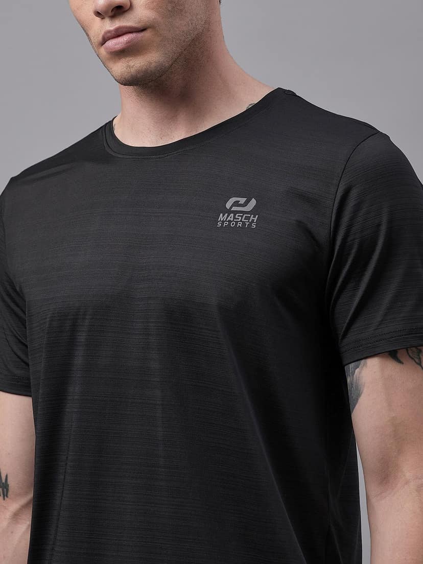 Masch Sports Men’s Dri-Fit Sports & Active Wear, Running & Training Half Sleeves Polyester Round Neck T-Shirt view 5