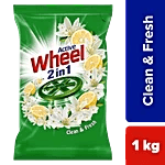 Wheel Green Lemon & Jasmine Detergent Powder, 1 Kg