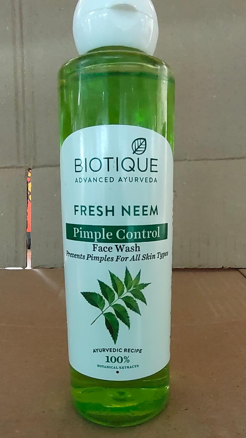Biotique advanced ayurveda fresh neem pimple control face wash