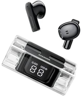VERONIC Power Slide Bluetooth True Wireless (TWS) In Ear 25 Hours Playback Powerfull bass,Fast charging IPX4(Splash & Sweat Proof) Black