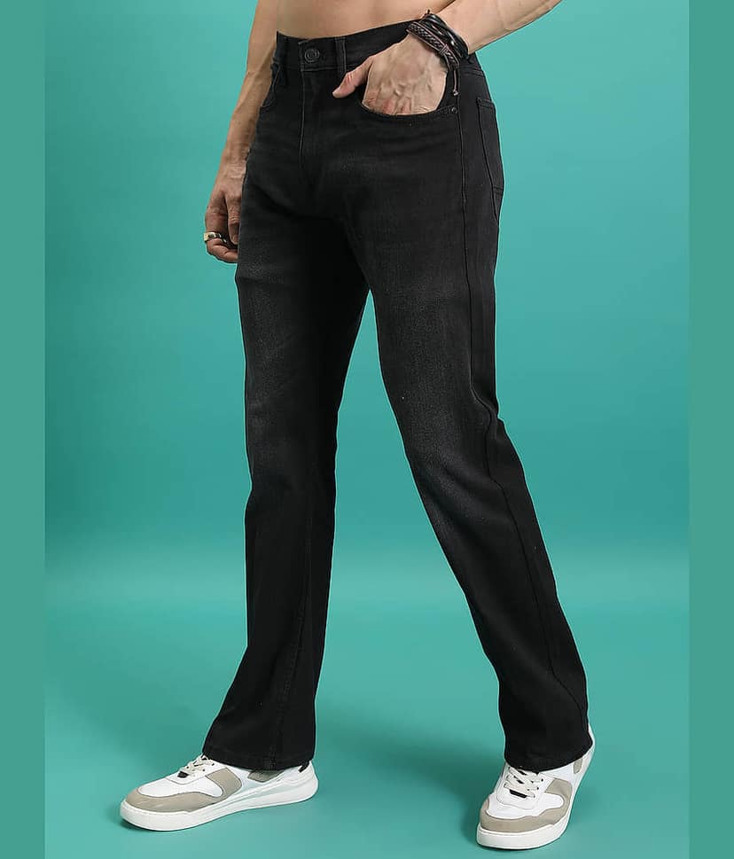 Highlander Cut Outs Men's Jeans - Black ( Pack of 1 ) view 4