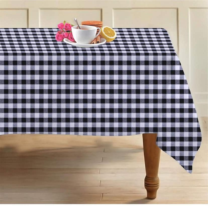 AIRWILL 100% Cotton 2 Seater Table Cover (Pack of 1)