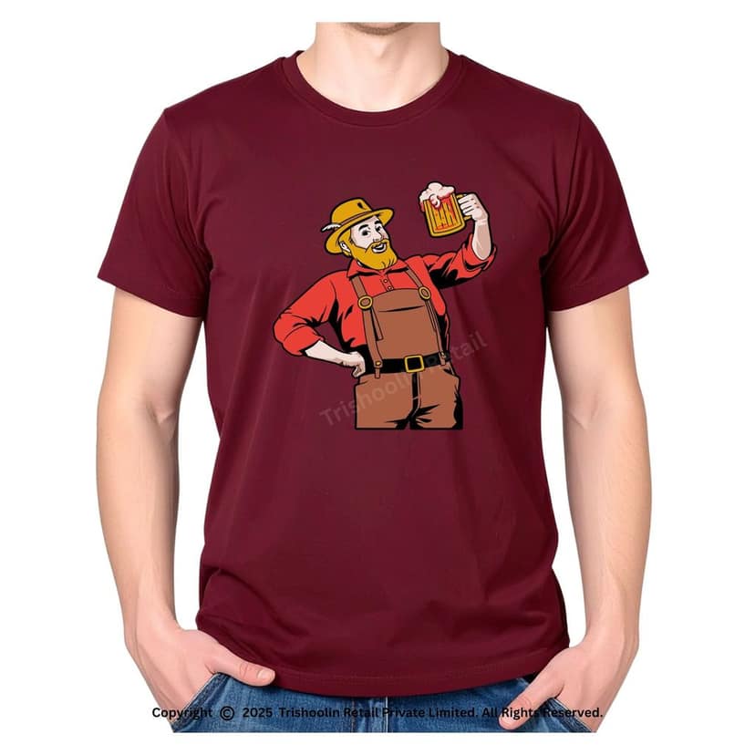 Trishoolin SSHAYU Printed T-Shirt | Design 10230MB | Regular Fit | Crew Neck / Round Neck Half Sleeve | Pack of 1
