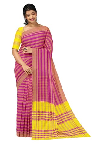 APCO Handloom (A Andhra Pradesh Govt Emporium)- Women's Traditional Pure Handloom Mangalagiri Cotton Saree | A0033MNG
